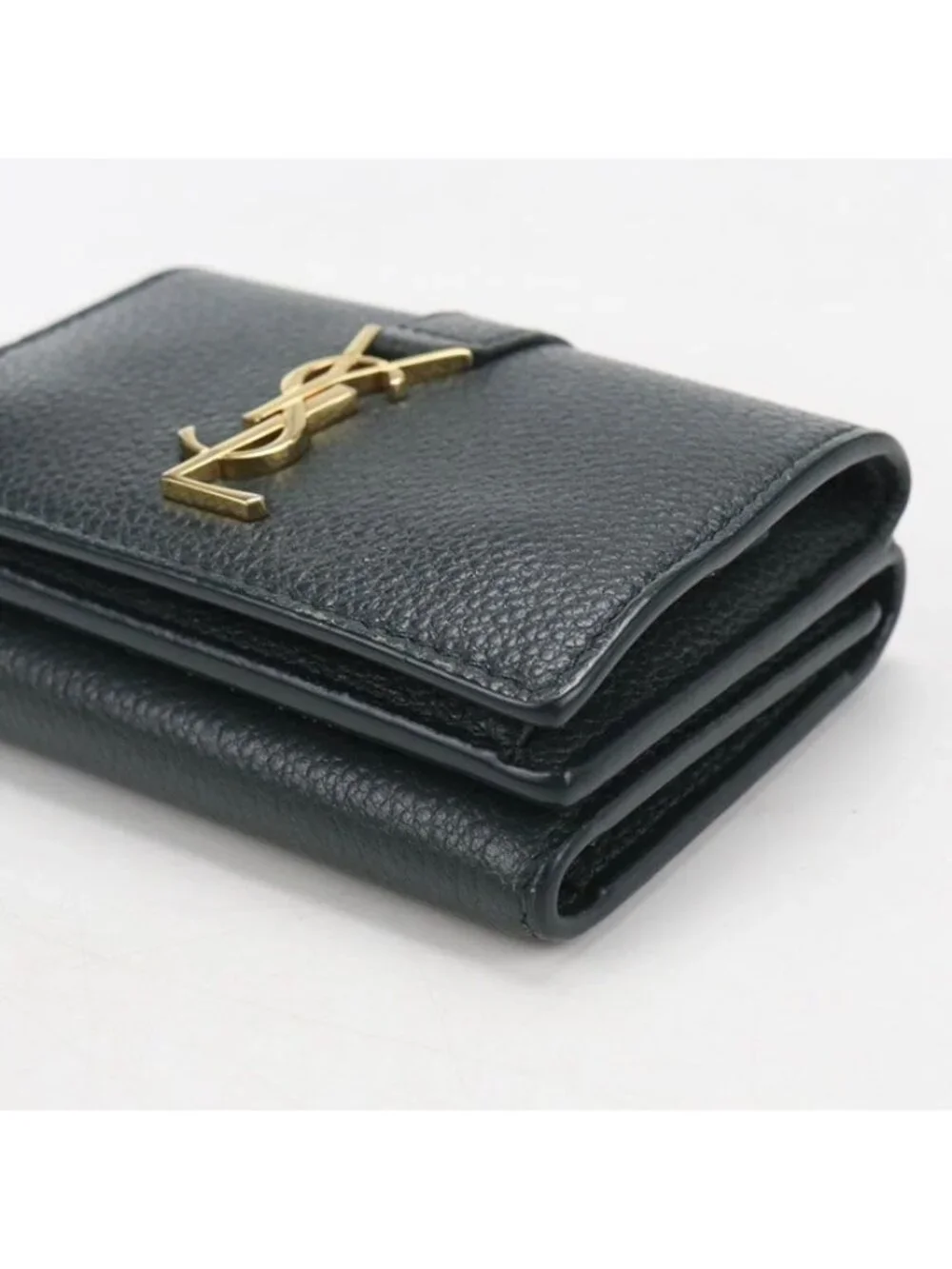 Saint Laurent Tiny Wallet Origami Trifold Leather - Picture 9 of 9